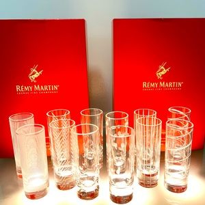 Set of 12 Mikasa crystal shot glasses